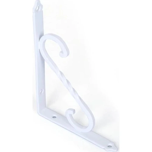 Ersa Ferforje Dekoratif Raf Altı Raf Ayağı Beyaz 155 x 230 mm