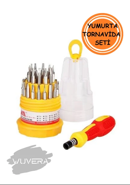 Wuvera 31 Parça Mini Tornavida Seti – Profesyonel ve Pratik Tamirat Çözümü - 3