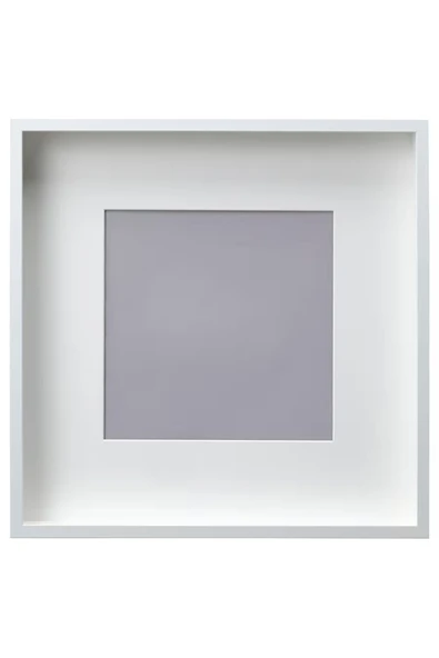 Sannahed 50x50 Cm Beyaz Çiçek Eşya Konabilen Derin Kutu Çerçeve Ahşap Fotoğraf Resim Çerçevesi - Resim 4