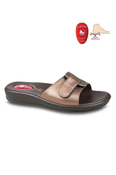 Ceyo 9200-12 Topuk Jelli Anatomik Taban Kadın Terlik Bakır 36-40 ürün görseli