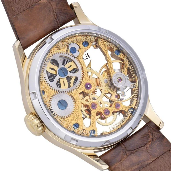 BAUER MECHANICAL SKELETON ES-8049-02 Otomatik Erkek Kol Saati - 3
