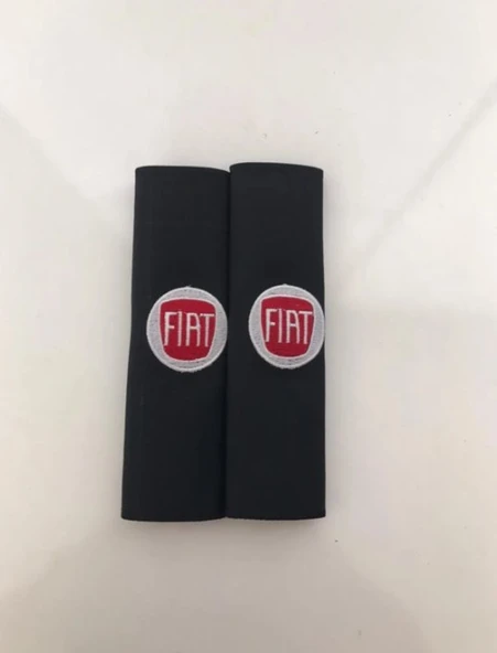 Fiat Nakışlı Egea Linea Deri 1 Çift Boyun Yastık Ve 1 Çift Kemer Pedi - 4