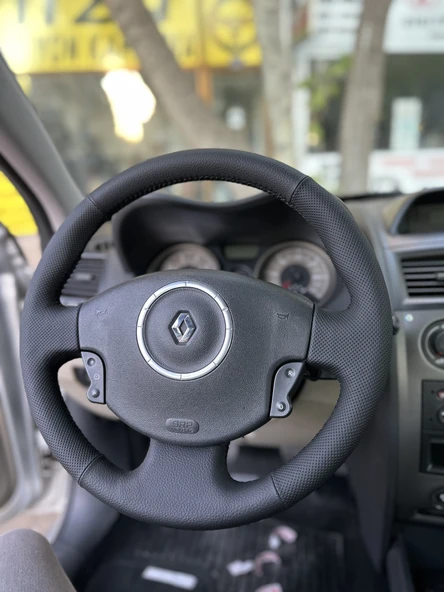 Megane 2 Araca Özel Dikmeli Direksiyon Kılıfı - Resim 2