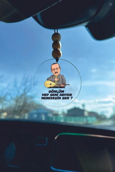 Dikiz Aynası Süsü Pleksi Neşet Ertaş Tasarımlı