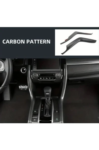 Honda Civic Fc5 Fk7 2016 - 2021 Için Karbon Fiber Sağ Ve Sol Direkler - Resim 3