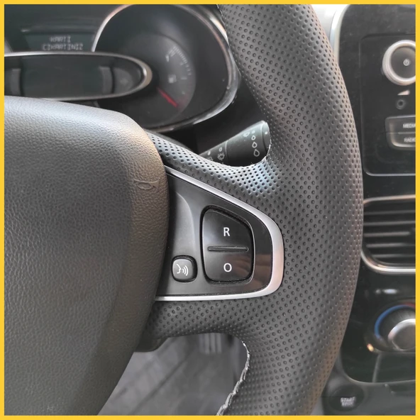 Clio 4 FAZ 2 Araca Özel Direksiyon Kılıfı (GRİ DİKİŞ) - 4