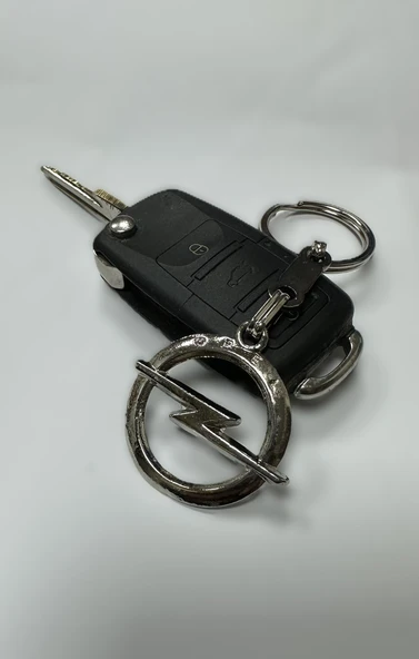 Opel 3D Gümüş Renk Oto Anahtarlık ürün görseli