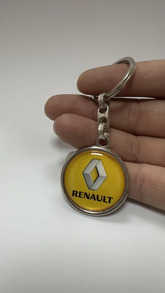 Renault Logolu Metal Anahtarlık Çift Yönlü (1 ADET) - Resim 2