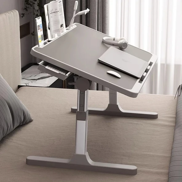 TechTic Çok Amaçlı Yükseklik Ayarlı Fanlı Laptop Standı Katlanabilir Soğutuculu Notebook Sehpası - 8