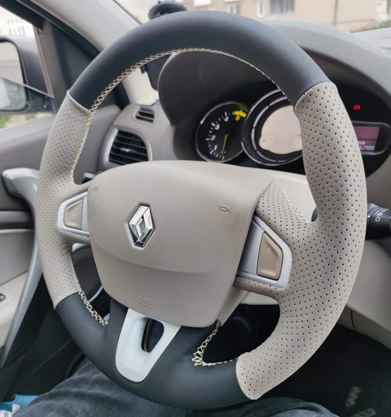 Megane 3 Araca Özel Direksiyon Kılıfı - Resim 2