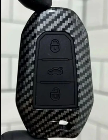 Toyota Proace City Karbon Anahtar Koruma Kılıfı Anahtarsız Çalıştırmaya Uygundur ürün görseli