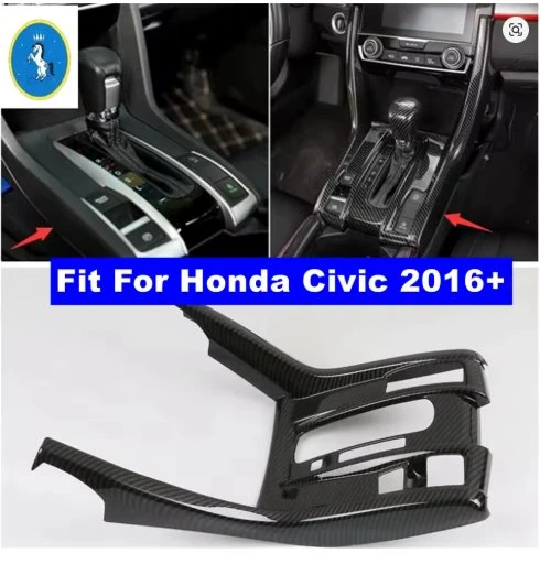 Honda Civic FC5 FK7 2016 - 2021 için karbon Fiber Vites Çerçevesi  sağ ve sol direkler TEK PARÇA