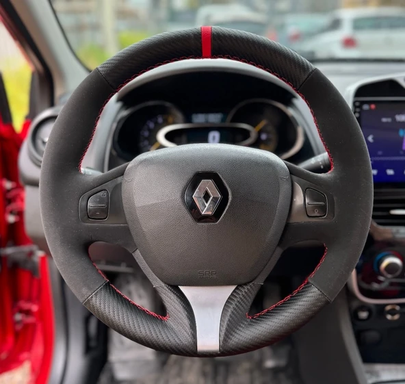 Clio 4 Faz 1 2014-2017 Araca Özel Direksiyon Kılıfı (ARACINIZIN DİREKSİYONUYLA TEYİT EDİNİZ) ürün görseli