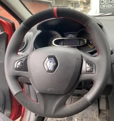 Clio 4 FAZ 1 2014-2017 Araca Özel Direksiyon Kılıf TEYİT EDİNİZ DİREKSİYONUNUZLA ürün görseli