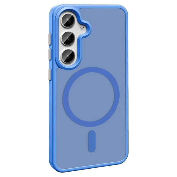 Samsung Galaxy S25 Plus Kılıf Kablosuz Şarj Özellikli Mat Arka Yüzey Sio Kapak - Resim 10