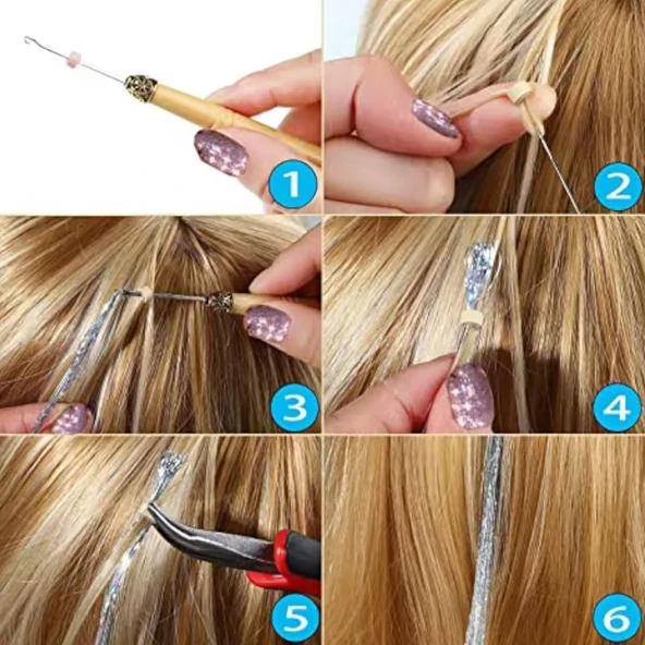 Hair Tinsel Saç Simi - HT09 - Resim 4