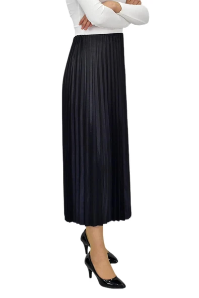 Kadın Piliseli Lastikli Etek  BGL-ST04244 - Resim 8