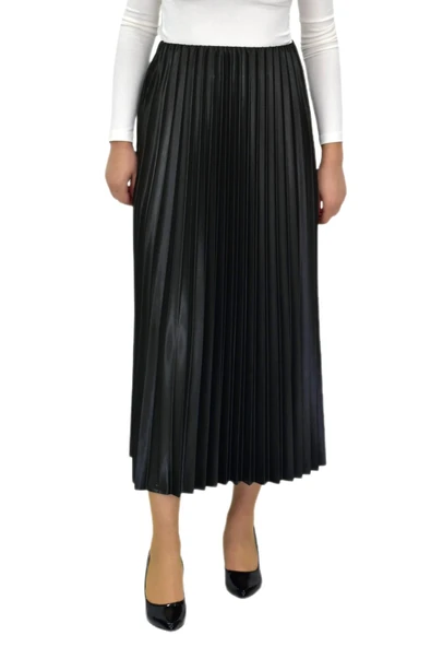 Kadın Piliseli Lastikli Etek  BGL-ST04244 - Resim 10