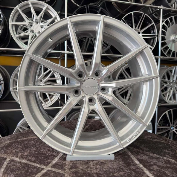 17 inç 5x105 ARCEO MONACO ASTRA CRUZE UYUMLU Gümüş Elmas Kesim Jant Modeli ( 4 ADET )