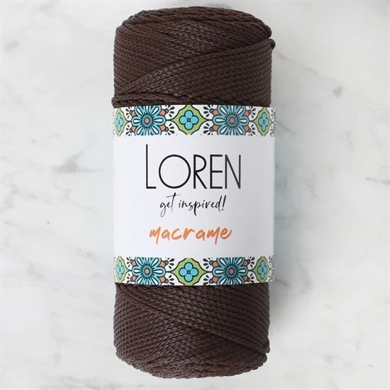 Loren Macrame Kahverengi El Örgü İpi - RM 0210 - 34338