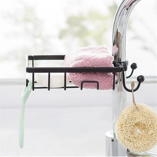 Paslanmaz Çelik Mutfak Banyo Musluğuna Sabitlenebilir Sabunluk - 2
