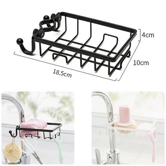 Paslanmaz Çelik Mutfak Banyo Musluğuna Sabitlenebilir Sabunluk - 3