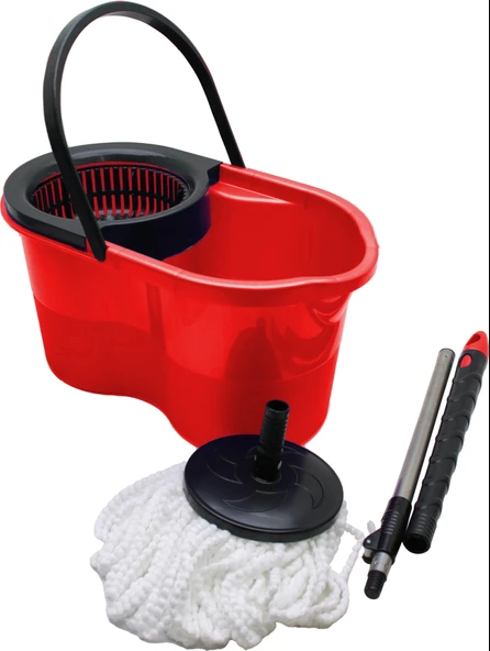 18LT---KUTULU---OTOMATİK DÖNERLİ KOVA MOP TEMİZLİK SETİ (4172)