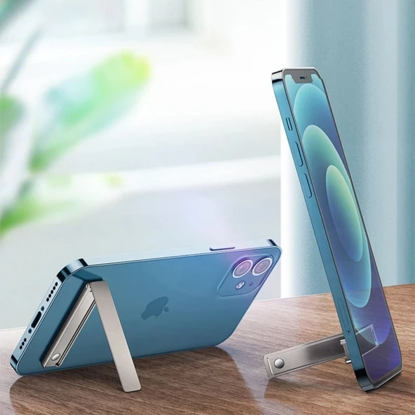 Tüm Telefonlara Uyumlu Kendiliğinden Yapışkanlı Cep Telefon Standı - 3