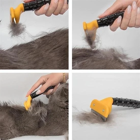 Fubminator Kedi Köpek Tüy Toplama Tarağı  Kaşıma Aparatı 4,5 Cm - 3