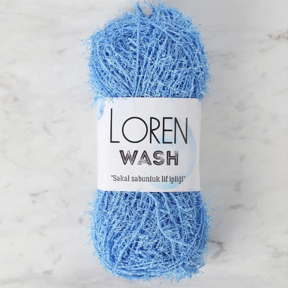 Loren Wash Mavi El Örgü İpi - R090 - 34019