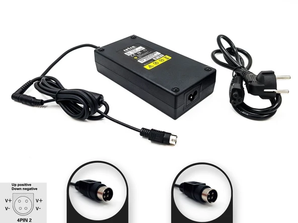 24V 2A 48W 4-Pin DIN Erkek 4PIN2 Adaptör RETRO