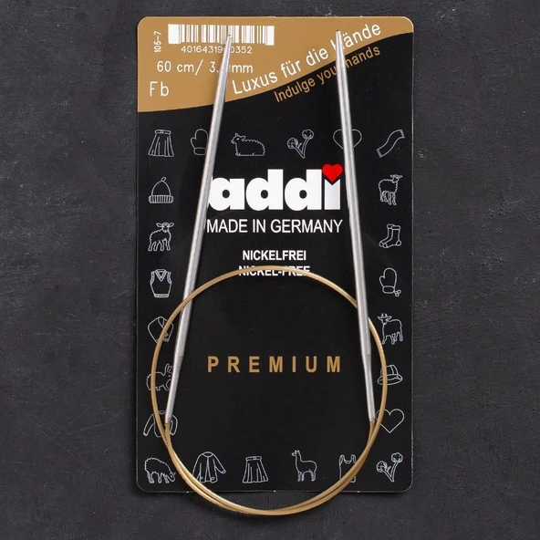 Addi 3,5mm 60cm Klasik Misinalı Şiş - 105-7