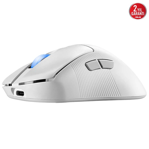 ASUS ROG KERIS II ACE 42.000dpi Kablosuz Oyuncu Mouse Beyaz - Resim 5