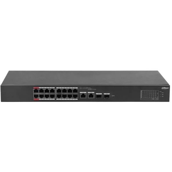 DAHUA 16port 135w FULL PoE CS4218-16ET-135 GIGABIT Yönetilebilir Switch - Resim 2