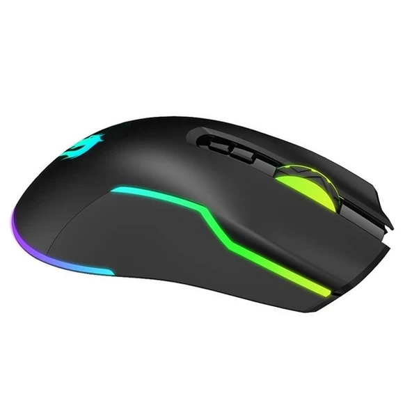 GameBooster M18 Inferno 2.4ghz RGB Aydınlatmalı Siyah Profesyonel Gaming Mouse - Resim 2