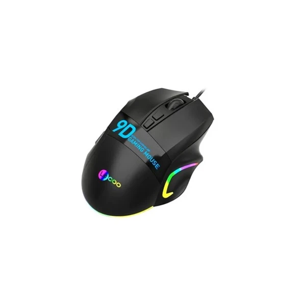 LENOVO LECOO MS130 USB RGB Led Aydınlatmalı 7200dpi Gaming Optic Siyah Mouse - Resim 2