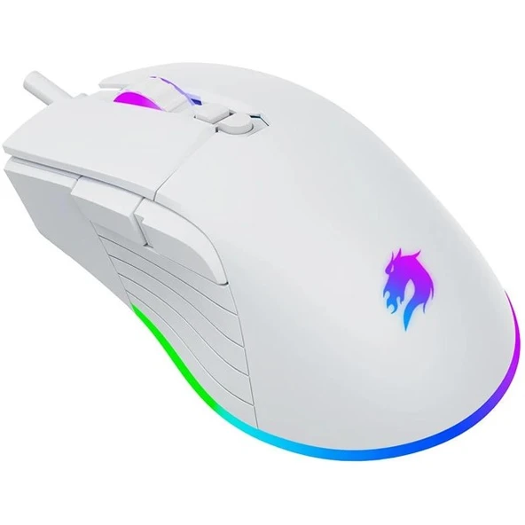 GameBooster M12 Vital RGB Aydınlatmalı Beyaz Profesyonel Gaming Mouse 12800dpi - Resim 3