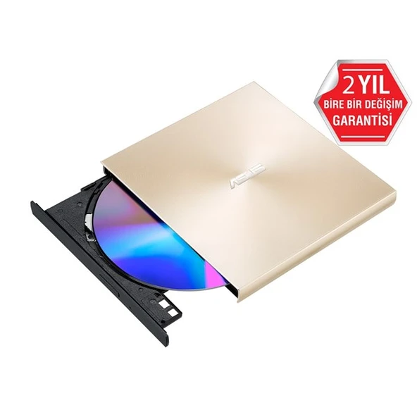 ASUS ZENDRIVE U9M SDRW-08U9M-U HARİCİ USB DVD YAZICI ALTIN RENK - 5