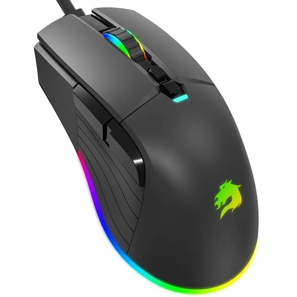 GameBooster M12 Vital RGB Aydınlatmalı Siyah Profesyonel Gaming Mouse 12800dpi - Resim 2