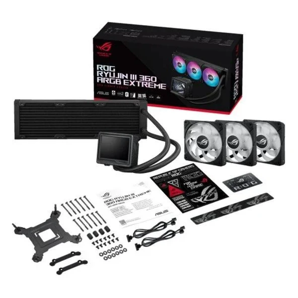 ASUS 360MM ROG RYUJIN III 360 EXTREME ARGB AM5-1851P SIVI SOĞUTMALI İŞLEMCİ FANI - Resim 8