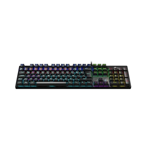 LENOVO LECOO KG1101 USB Q Trk RGB Led Aydınlatmalı Mekanik Siyah Gaming Klavye - 5