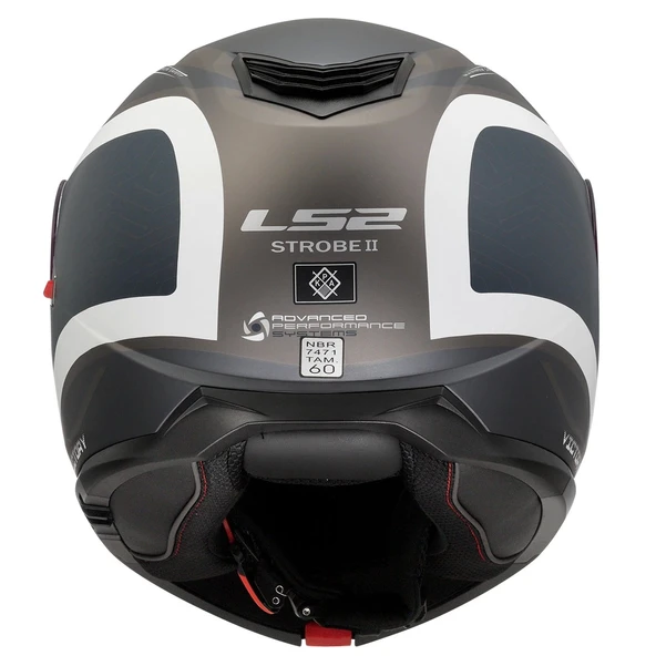 LS2 STROBE 2 VICTORY MAT GRİ-MAVİ-KUM KASK - Resim 3