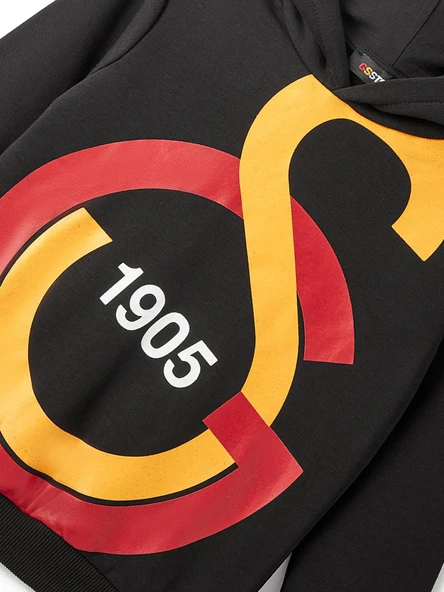 Galatasaray Orijinal Lisanslı Büyük Logo Çocuk Sweat + Bileklik Set Hediyelik Ahşap Kutulu - 7
