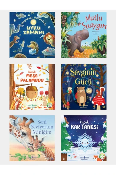 TÜRKİYE İŞ BANKASI KÜLTÜR YAYINLARI Mutlu Suagırı Seni Seviyorum Miniğim Küçük Kar Tanesi Küçük Meşe Palamudu Sevginin Gücü Uyku Zamanı