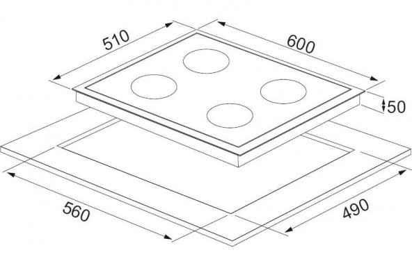Alveus Chıef 604 Beyaz 3Lü Ankastre Set(Mod300-Gls640-Mfa604 - 6