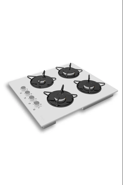 Alveus Gls 640 Beyaz Cam Ankastre Ocak - 2