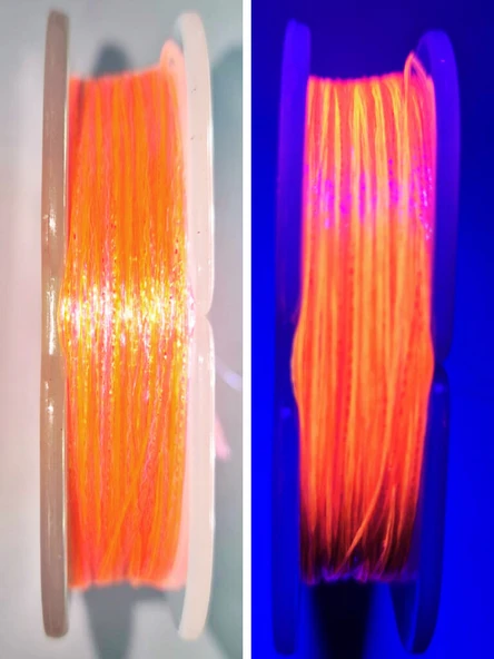 Eagenset Hazır Çapari Kombini Ultraviyole Uv Neon Turuncu Makara - 3
