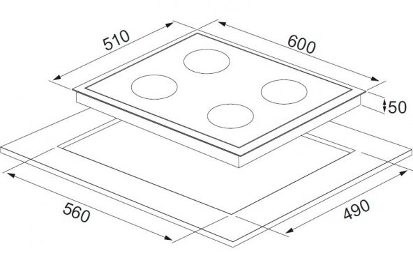 ALVEUS PURE SİYAH 2Lİ ANKASTRE SET (GLS 640 - MOD 3000) - 6