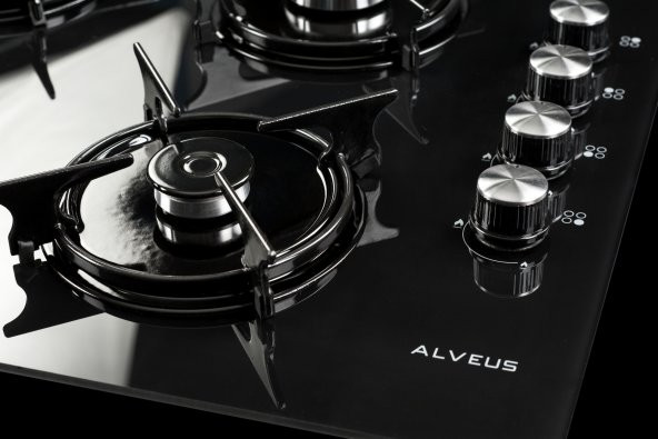 Alveus Segls 640 Siyah Cam Set Üstü Ocak - 2
