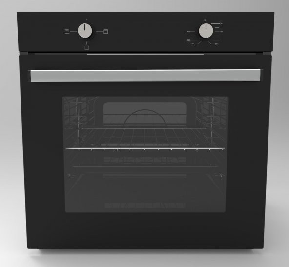 Alveus Mfa 604 Siyah Statik Ankastre Fırın